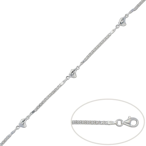 PULSERA PLATA 925MM POLLITOS