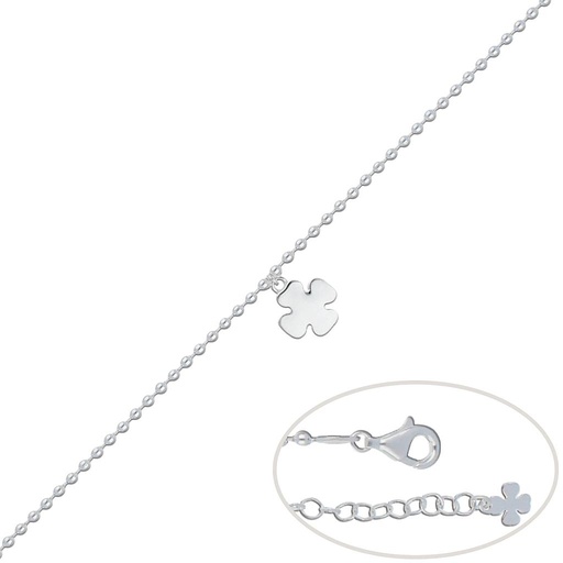 PULSERA PLATA 925MM TREBOL