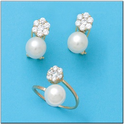 [P6751] PENDIENTES ORO DE 18KL PERLAS CULTIVADAS