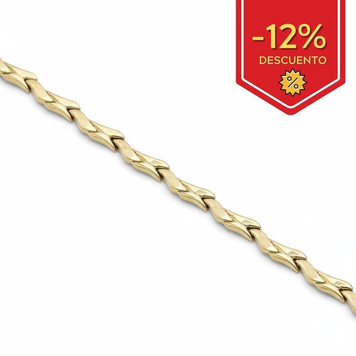 PULSERA TROQUELADA ORO 18KL