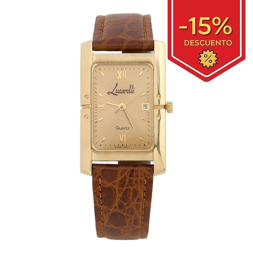 RELOJ ORO 18KL CABALLERO LUCARELLI