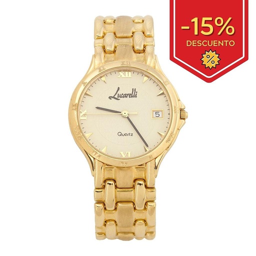 RELOJ ORO 18KL CABALLERO LUCARELLI