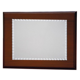 [PL462] PLACA HOMENAJE ALUMINIO 26X21 - 20X15