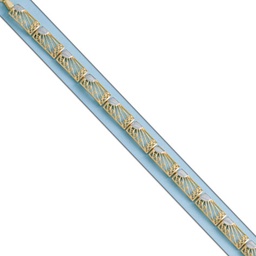[PU949] PULSERA BICOLOR ORO