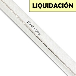 [CO94] CADENA ITALIANA 1.50MM ORO 18KL BLANCO