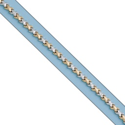 [PU304] PULSERA BICOLOR ORO 18KL