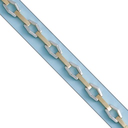 [PU297] PULSERA BICOLOR ORO 18KL