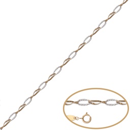 [PU1069] PULSERA BICOLOR ORO 18KL 
