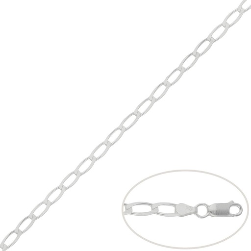 CADENA PLATA 925MM BILBAO - 4MM