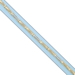[PU1609] PULSERA BICOLOR ORO 18KL CIRCONITAS