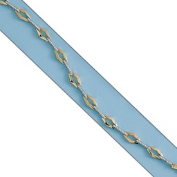 [PU158] PULSERA BICOLOR ORO 18KL CIRCONITAS