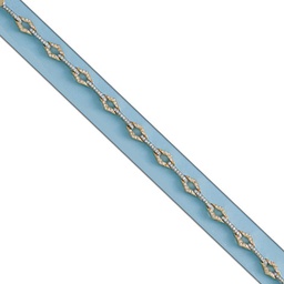 [PU156] PULSERA BICOLOR ORO 18KL CIRCONITAS 