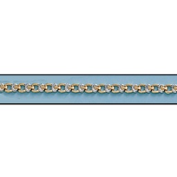 [PU140] PULSERA BICOLOR ORO 18KL TROQUELADA