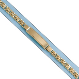[PU996] PULSERA CABALLERO PLACA ORO 18KL