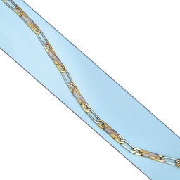[PU1864] PULSERA FUNDIDA ORO 18KL BICOLOR