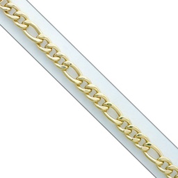 [PU126] PULSERA HUECA 3x1 ORO 18KL