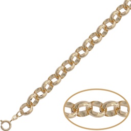 [PU1220] PULSERA HUECA ROLOT ORO 18KL - 10MM