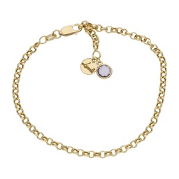 [HT101L] PULSERA MI HISTORIA 3MM ORO 18KL - LILA