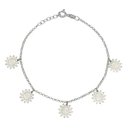 [AG264] PULSERA MINI CHARMS SOL PLATA 925MM
