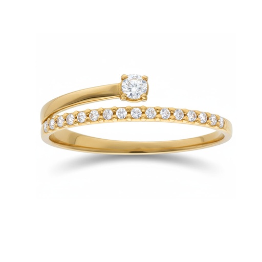 SORTIJA ORO 18KL CIRCONITAS