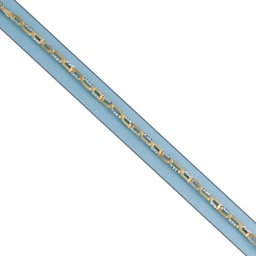 [PU972] PULSERA ORO 18KL BICOLOR TALLADA