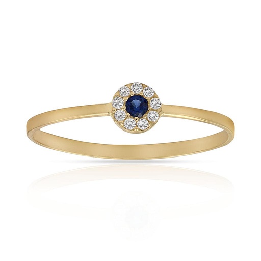 SORTIJA ORO 18KL CRISOPAL AZUL
