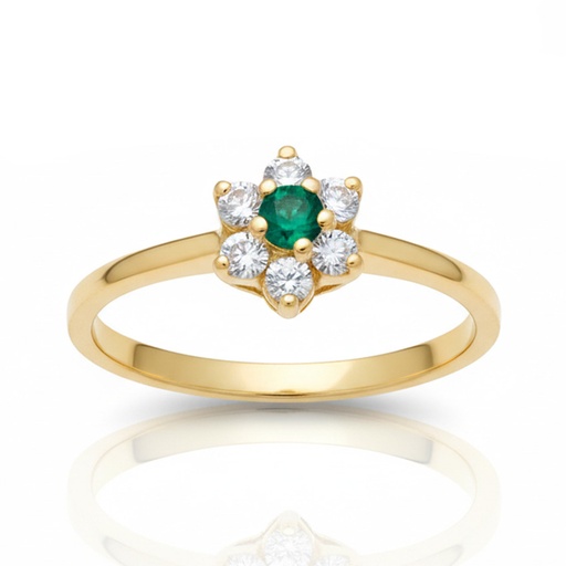 SORTIJA ORO 18KL CRISOPAL VERDE