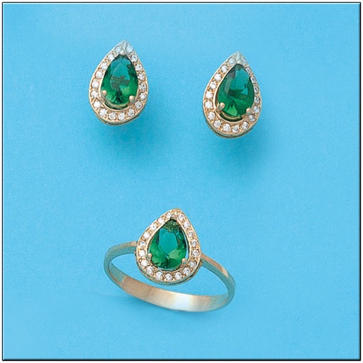 SORTIJA ORO 18KL CRISOPAL VERDE