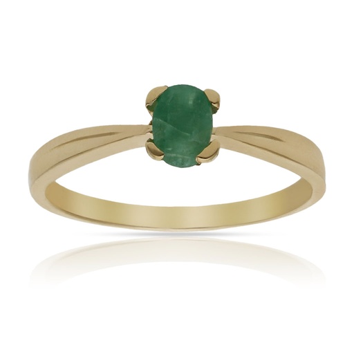SORTIJA ORO 18KL ESMERALDA FINA