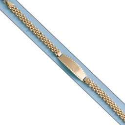 [PU548] PULSERA ORO 18KL PANTER PLACA