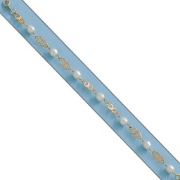 [PU586] PULSERA ORO 18KL PERLA JOFA