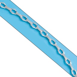 [PU450] PULSERA ORO BLANCO 18KL CIRCONITAS