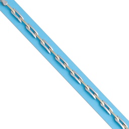 [PT824] PULSERA PLATA Y ORO CHAPADO