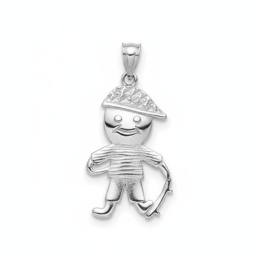 COLGANTE NIÑO PLATA 925MM