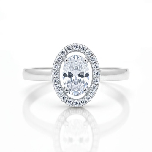 SORTIJA ORO BLANCO 18KL CIRCONITAS
