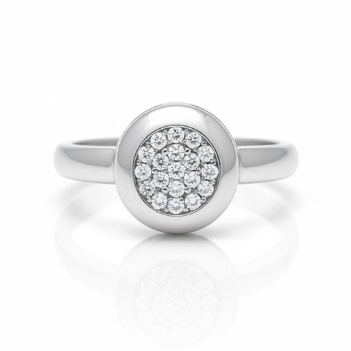 SORTIJA ORO BLANCO 18KL CIRCONITAS