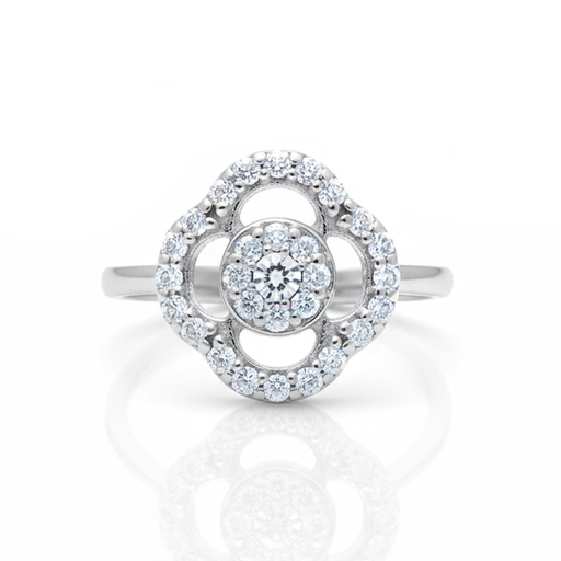 SORTIJA ORO BLANCO 18KL CIRCONITAS