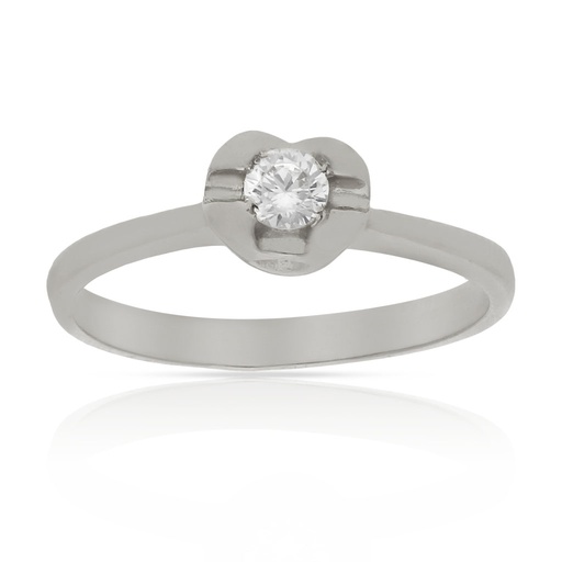 SORTIJA ORO BLANCO 18KL DIAMANTE