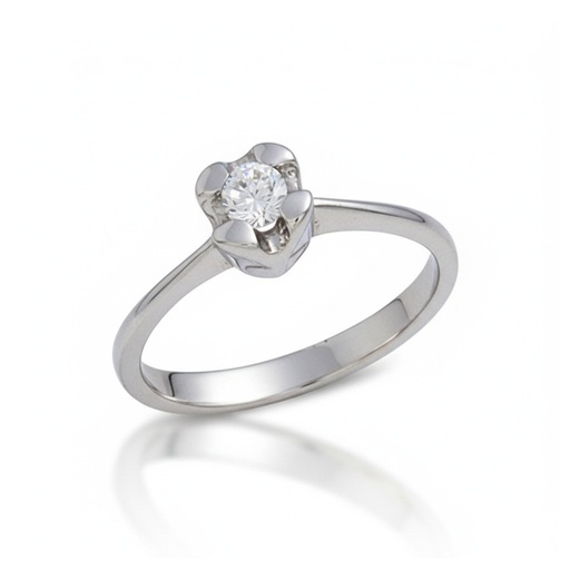 SORTIJA ORO BLANCO 18KL DIAMANTE