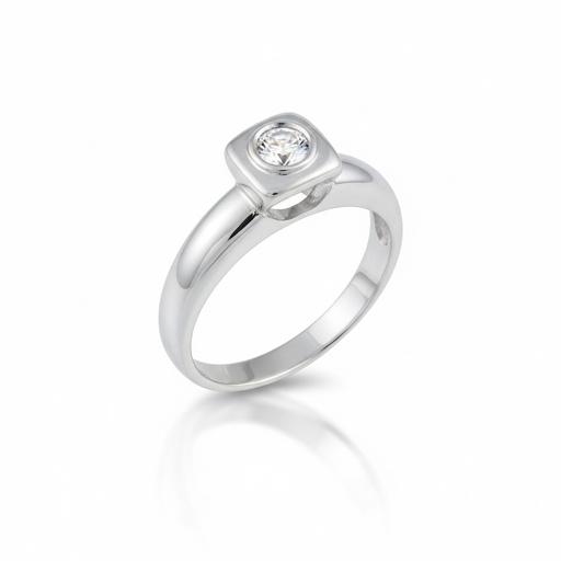 SORTIJA ORO BLANCO 18KL DIAMANTE