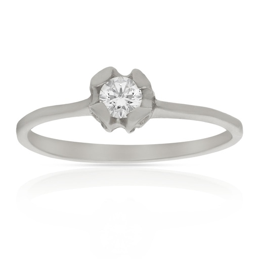 SORTIJA ORO BLANCO 18KL DIAMANTE