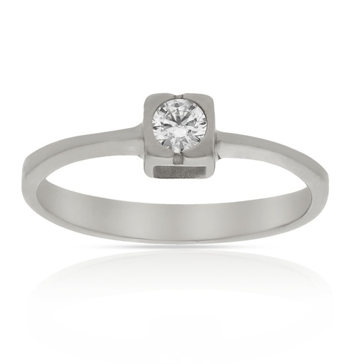 SORTIJA ORO BLANCO 18KL DIAMANTE