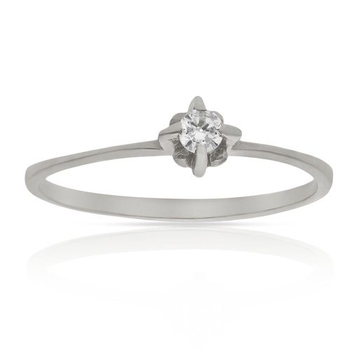 SORTIJA ORO BLANCO 18KL DIAMANTE