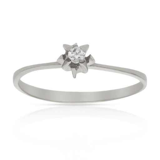 SORTIJA ORO BLANCO 18KL DIAMANTE