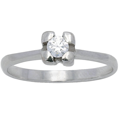 SORTIJA ORO BLANCO 18KL DIAMANTE