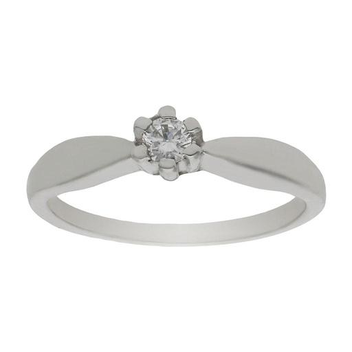 SORTIJA ORO BLANCO 18KL DIAMANTE