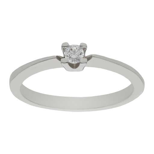 SORTIJA ORO BLANCO 18KL DIAMANTE