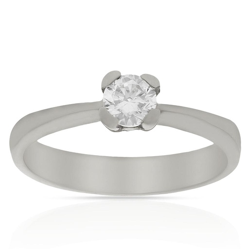SORTIJA ORO BLANCO 18KL DIAMANTE