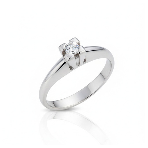 SORTIJA ORO BLANCO 18KL DIAMANTE