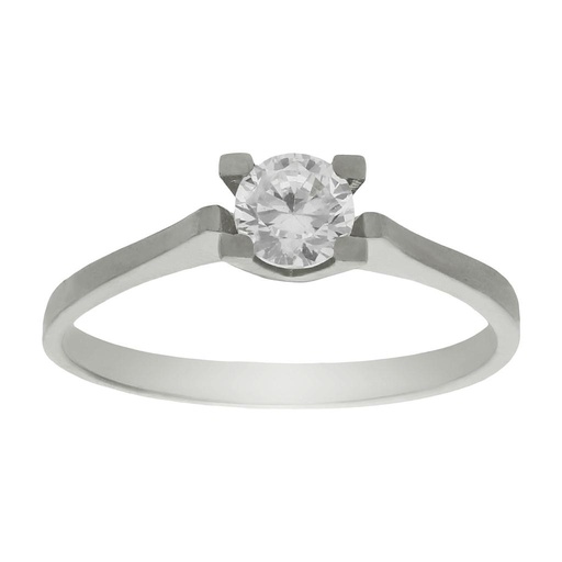 SORTIJA ORO BLANCO 18KL DIAMANTE